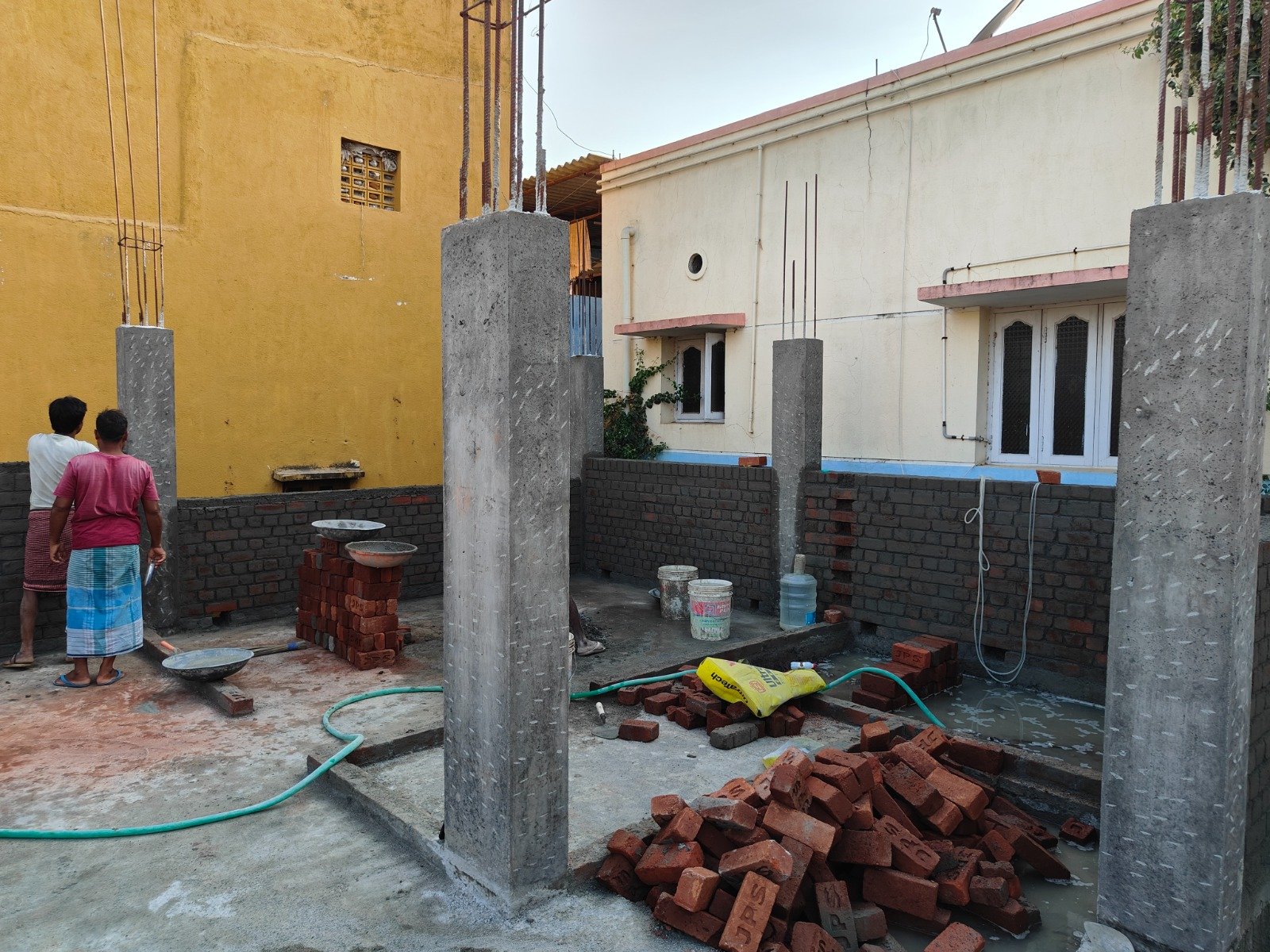 Columns and Brickwork